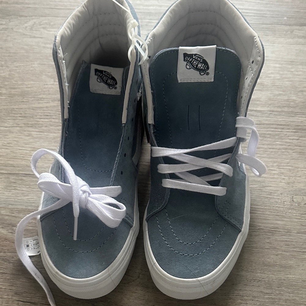 Vans Blue and White High-Tops